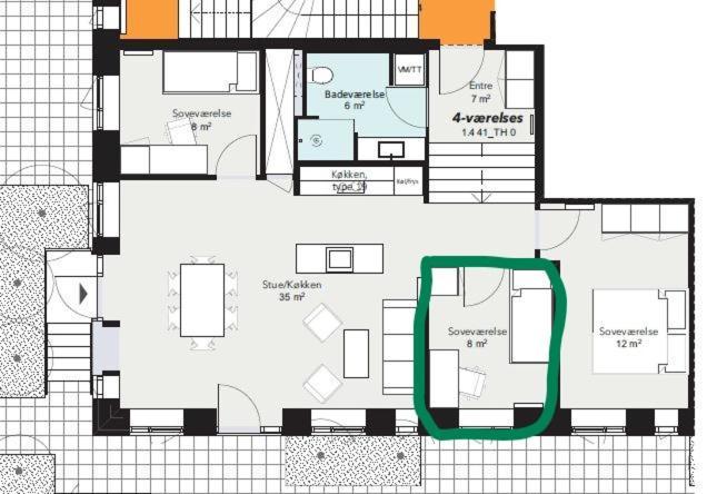 Single In Shared With Single Bed Kopenhagen